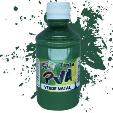 Imagem de Tinta Pva 250ml True Colors - Cores Frias, VERDE NATAL - 7104