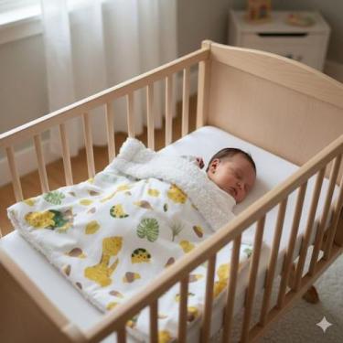 Imagem de Manta Sherpa Dupla Face Para Bebê Menina - Remi Enxovais, dino