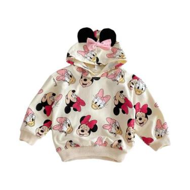 Imagem de Moletom Infantil Disney Minnie Mickey Com Capuz E Manga Comprida, Mole
