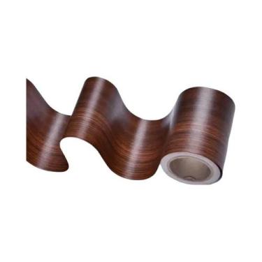 Imagem de Fita Adesiva De 10M Com Efeito De Madeira Realista Para Renovação De M