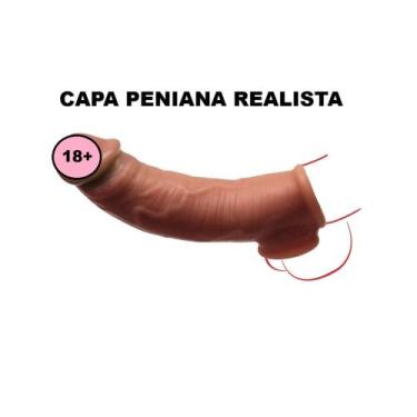 Imagem de Capa Extensora De Silicone 16,5X4cm. Aumenta e Engrossa. C/ Glande, Ve