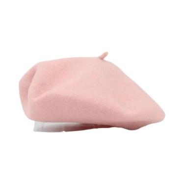 Imagem de Boina Feminina Quente De Lã Grossa Estilo Artista Francês Para Meninas