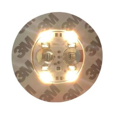 Imagem de Base De Copo LED Alimentada Por Bateria Com 3 Modos, Adesivo Luminoso 