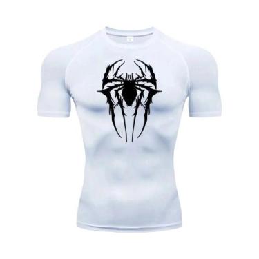 Imagem de Camiseta De Compressão Masculina De Secagem Rápida Com Estampa De Aran