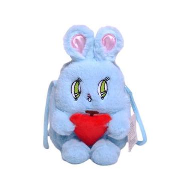 Imagem de Brinquedo de pelúcia Big Eye Rabbit Sitting Blue 24 cm - Yiweisai
