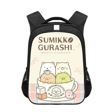 Imagem de Mochila Sumikkogurashi Kids School Bag 3D Poliéster 30,5x16x44cm - Yiw