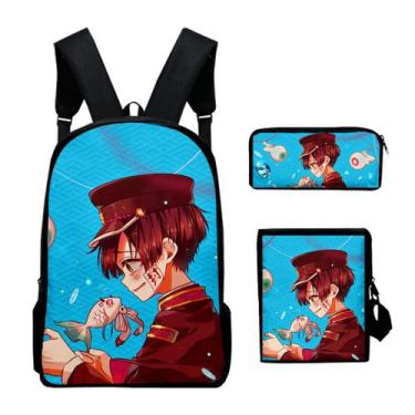 Imagem de Conjunto de mochilas Toiletbounds Hanako Kunskids C para crianças, 3 u
