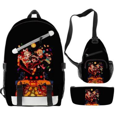 Imagem de Conjunto de mochilas Hanakos Kuns Yugis Amanes Hanakoskun para criança