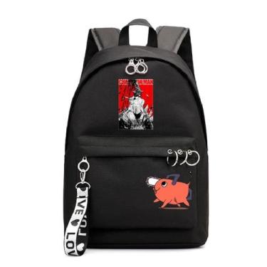 Imagem de Mochila escolar Anime Schoolbag Chainserras para crianças - yiweisai