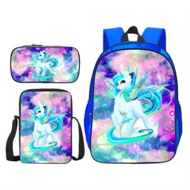 Imagem de Conjunto de mochilas escolares Angel Unicorn, 3 unidades para crianças
