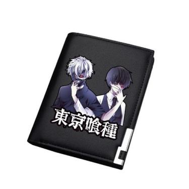 Imagem de Carteira Tokyo Ghouls Anime Characters Slim Bifold em couro PU - Yiwei