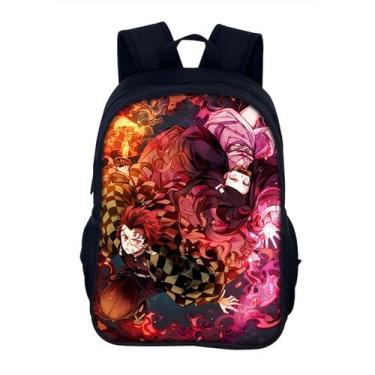Imagem de Mochila escolar Demons Slayers Anime para crianças - yiweisai