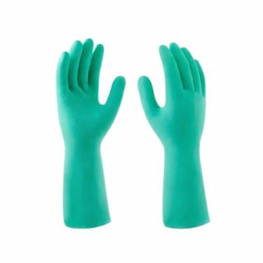 Imagem de Luva Latex Impermeavel Limpeza Geral Multiuso Antiderrapante Verde Tamanho G