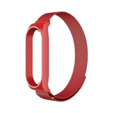 Imagem de Pulseira De Aço Inoxidável Milanese Para Xiaomi Mi Band 7 6 5 4 3, Pul