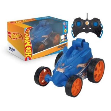 Imagem de Brinquedo Carrinho de Controle Remoto Hot Wheels 1:43 Azul com Luz Mul