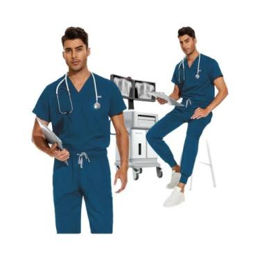 Imagem de Conjunto Unissex De Uniforme Hospitalar Para Médicos E Enfermeiros: Bl