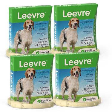 Imagem de Kit 4 Unidades Coleira Leevre 32,75g Com 63cm