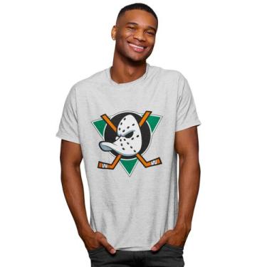 Imagem de Camiseta Super Patos Casual Camisa Time de Hóquei Mighty Ducks Gola Re