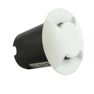 Imagem de Spot Led Balizador Foxlux 1,5w 3000k Branco 4 Fachos