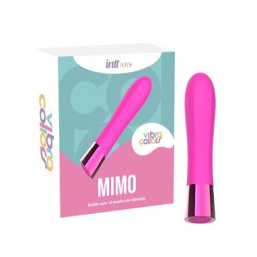 Imagem de Vibrador Bullet Mimo Recarregável com 10 Modos De Vibração Intt - Pink