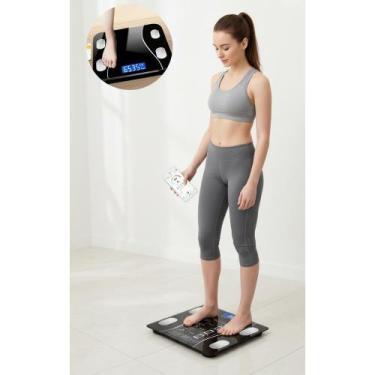 Imagem de Balança Bioimpedância Bluetooth: 180kg, APP Grátis - Congratulations S