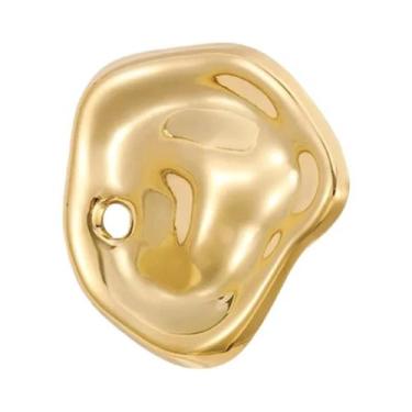 Imagem de Broche Geométrico De Aço Inoxidável Banhado a Ouro 18k, Acessório De V