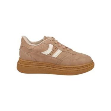 Imagem de Tênis Feminino Plataforma Nobuck Confortável Moleca 5816101-Feminino