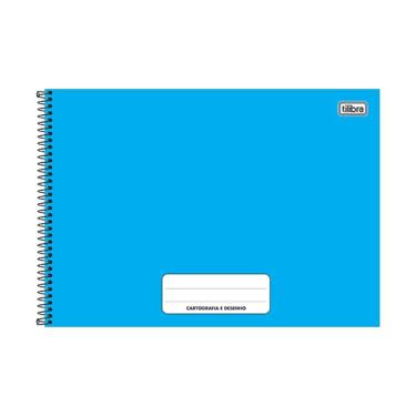 Imagem de Caderno Cartografia Espiral Tilibra Capa Dura Pepper Colorido 80 Folhas