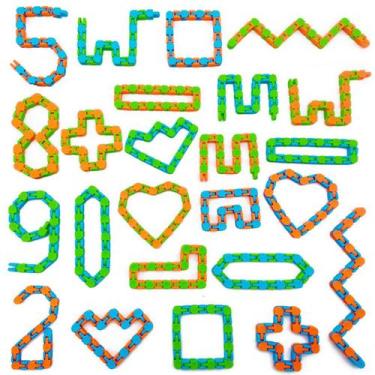 Imagem de Brinquedos Wacky Tracks Snap Click Nasdict 120 unidades para crianças