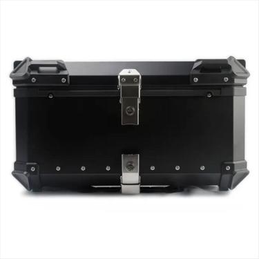 Imagem de Baú de Moto Traseiro Tronos 35L-T em Alumínio - Base Universal - 35 Litros - Forro em Couro Sintético - Preto