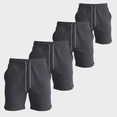 Imagem de Kit 4 Bermudas Moletom Short Masculino Casual Dagg-Masculino
