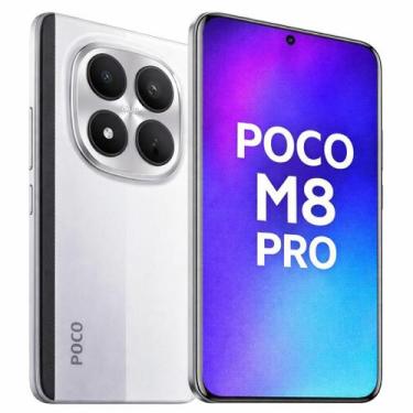Imagem de Smartphone Celular Xiaomi POCO M8 Pro 5G 256GB, 8GB RAM, Dual SIM, Tel