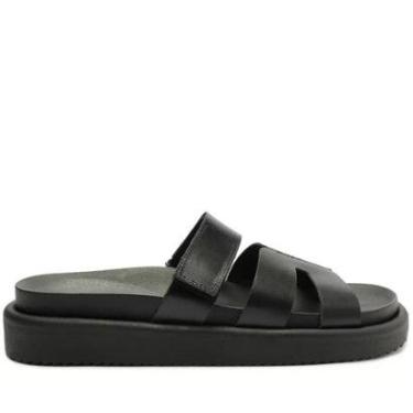 Imagem de Rasteira Anacapri Papete H Preta Monocolor Maya-Feminino