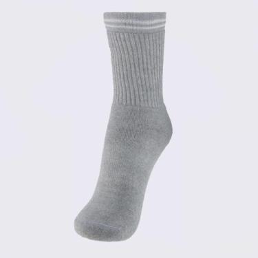 Imagem de Meia Lupo Sport Básica Cano Longo Feminina Cinza, 33-36