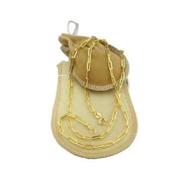Imagem de Corrente Masculina 90cm 3mm Largura Folheado Ouro 18K CR682 - WN Bijou