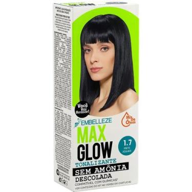 Imagem de Tonalizante Vegano Descolada Preto Azulado NOVEX MaxGlow 1.7
