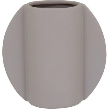 Imagem de VASO DECORATIVO ENFEITE PLANTA CERÂMICA 17x17x17cm BRANCO