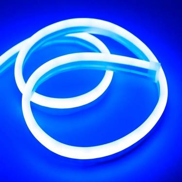 Imagem de Fita de LED Mangueira Neon Silicone 100% Flexível 5m IP67 Azul para Iluminação Decorati...