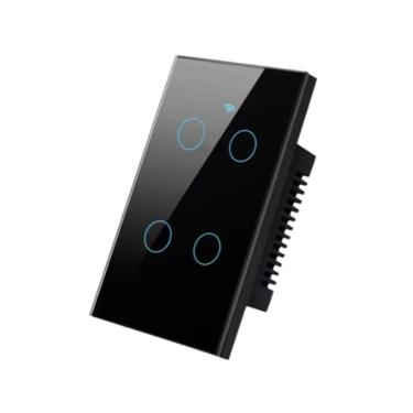 Imagem de Interruptor Inteligente Wi-Fi Touch 4 Botões S-n Automação de Iluminação Compatível com...