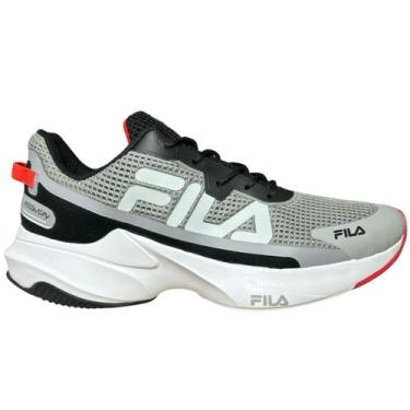 Imagem de Tênis Fila Recovery Masculino Cinza, Cinza preto vermelho, 40