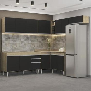 Imagem de Armário de Cozinha Modulado de Canto 7 Peças Cp22 Balcão sem Tampo Cas