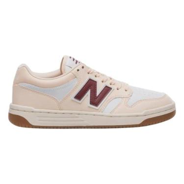 Imagem de Tênis New Balance Casual Feminino, Rosa cl bco vinho, 34