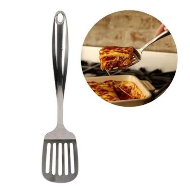 Imagem de Espátula Perfurada Inox Alça Cozinha Premium Betty Crocker