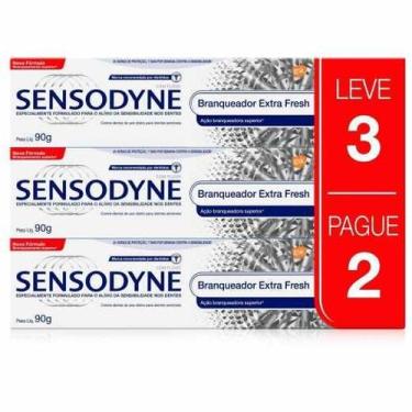 Imagem de Kit Creme Dental Sensodyne Branqueador Extra Fresh 90g cada