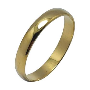 Imagem de Par de Aliança Tradicional Meia Cana 18k 3,5mm  WG - Webgen, Ouro amar