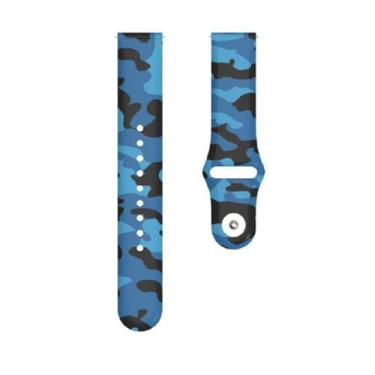 Imagem de Kit Pulseira + Case bumper para Bip e BIP Lite - Nsmart, Azul camuflad