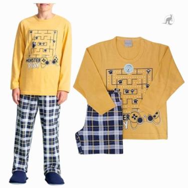 Imagem de Pijama Manga Longa Bebê Masculino Lua Encantada 0005, 1, Amarelo, Masc