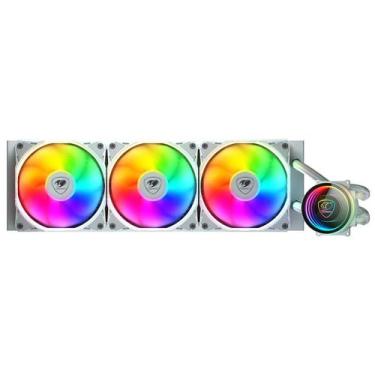 Imagem de Water cooler cougar poseidon elite argb 360 amd/intel branco cgr-psdel