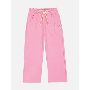 Imagem de Calça Wide Leg Infantil Menina Rosa Mundo Cinti, Rosa, 4
