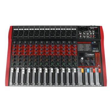 Imagem de Mesa De Som 12 Canais Com Bluetooth Soundvoice Mr122 Rubi 127/220v